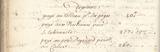 Livres de comptes et délibérations I (1678-1750), dépenses de 1741 montrant le paiement d'un calice