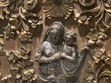 Parement d'autel (Vierge à l'Enfant). Vue de détail - Vierge à l'Enfant