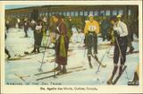 Ski de fond. Arrival of the Ski Train, Ste. Agathe des Monts, Québec, Canada [image fixe]