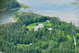 Jardins de Métis. Vue aérienne