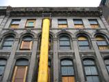 Magasin-entrepôt Pratt. Détail. Vue avant