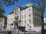 Palais épiscopal de l'Évêché de Québec. Vue latérale