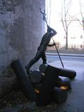 Monument L'Homme-Rivière. Vue arrière