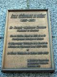 Plaque de l'École vétérinaire de Québec. Vue avant