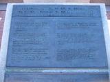 Plaque du monument de l'UNESCO. Vue avant