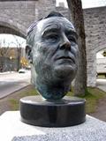 Buste de Franklin Delano Roosevelt. Vue avant