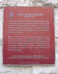 Plaque de Guillaume Verrier. Vue avant