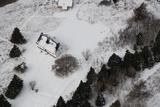 Manoir Rioux-Belzile. Vue aérienne
