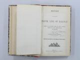 Livre (Report on the proposed trunk line of railway from an eastern port in Nova Scotia, through New Brunswick, to Quebec). Page de titre avec signature de Pierre-Joseph-Olivier Chauveau