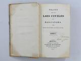 Livre (Traité sur les lois civiles du Bas-Canada (Tomes I à III)). Page de titre