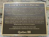 Plaque de l'église de Saint-Jean-Port-Joli