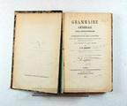 Livre (Grammaire générale indo-européenne, ou, Comparaison des langues grecque, latine, française, gothique, allemande, anglaise et russe entre elles et avec le Sanscrit : suivie d'extraits de poésie indienne). Page de titre