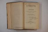 Livre (L'Orient, ou, Voyage en Egypte, en Arabie, en Terre-Sainte, en Turquie et en Grèce (Tome II)). Page de titre