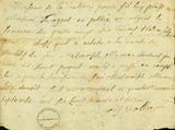 Document (Ordre de François Dollier à Monsieur de Lavaltrie de payer à Monsieur Pagnet en pelleteries ou argent 86 livres 13 sols pour les meubles achetés de la succession de Jeanne Mance et à l'acquit de la dette de la succession envers Monsieur Pagnet)