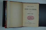 Livre (Mélanges d'histoire et de littérature (Volume III)). Page de titre