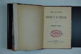 Livre (Mélanges d'histoire et de littérature (Volume IV)). Page de titre