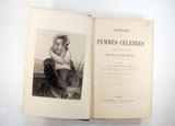 Livre (Galerie de femmes célèbres : tirée des Causeries du lundi). Page de titre et frontispice