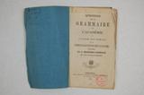 Livre (Questions sur la grammaire de l'Académie à l'usage des élèves de la congrégation de Notre-Dame). Page de titre