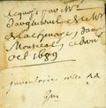 Document (Vente d'une propriété à Montréal, acquise de la succession du curé Perot, par Charles Aubert de La Chesnaye à Pierre D'Aillebout d'Argenteuil)