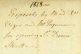 Document (Propositions de dame veuve Viger et de M. Papineau concernant l'ouverture de certaines rues à Montréal)