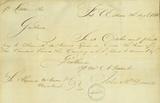 Document (Letter of exchange on sir Alex Mackenzie & Co. by John McDonald, in favour of Kenneth Mckenzie)