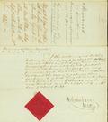 Document (Memorial from the Indian Chiefs and Members of the Council of Caughnawaga to Lord Aylmer, praying for the exclusion of whites and strangers from their village)