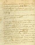Document (Procuration de Charles Joseph d'Aillebout à .... pour réclamer ses appointements du trésorier général de la marine)