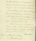 Document (Autorisation de Dorchester à Antoine de Lanaudière de lever une compagnie de 75 hommes sous le commandement du capitaine Desaulniers Beaubien pour servir durant 3 ans)