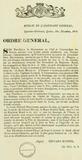 Document (Ordre général annonçant la prise du fort américain de Niagara)