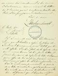 Document (Lettre de Louis Archambault à Geo Baby)