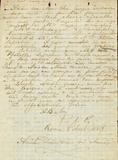 Document (Lettre d'Alfred Baby à Joseph Baby)
