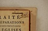 Livre (Traité des réparations et reconstructions des églises et autres bâtimens dépendans des bénéfices : avec un recueil complet des règlemens concernant les économats de France (Tome I)). Signature