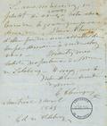 Document (Lettre de l'abbé C. Chiniquy à de Salaberry)
