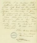 Document (Lettre de John Colborne à Hertel de Rouville)