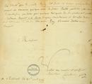 Document (Lettre de Curatteau à François Baby)