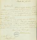 Document (Lettre de Lord Dalhousie au juge Perrault)