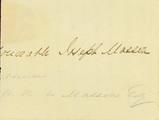 Document (Lettre de P. D. Debartzch à Joseph Masson)