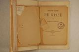 Livre (Philippe Aubert de Gaspé). Page de titre
