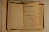Brochure (Manifeste du Club national démocratique). Page de titre