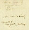Document (Lettre de Simon Fraser à Simon MacTavish)