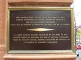 Plaque de la résidence de Mgr. Plessis et Wolfred Nelson. Vue avant