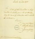 Document (Lettre de James Green à Antoine De Lanaudière)