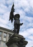 Statue (Paul de Chomedey de Maisonneuve). Vue avant