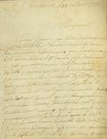 Document (Lettre de la Veuve Guyon à Jacques Perrault)