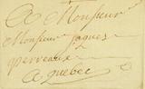 Document (Lettre de la Veuve Guyon à Jacques Perrault)