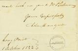 Document (Lettre d'A. Handyside à Charles Day)