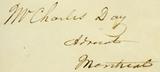 Document (Lettre d'A. Handyside à Charles Day)