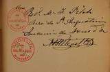 Brochure (Noces d'or de Messire Nicolas de Tolentin Hébert, curé de St-Louis de Kamouraska, Grand vicaire de Mgr L'évêque de Chicoutimi). Annotation