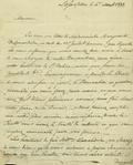 Document (Lettre de Bmy Joliette à Ant. O. de Lanaudière)