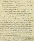 Document (Lettre de Bmy Joliette à Ant. O. de Lanaudière)